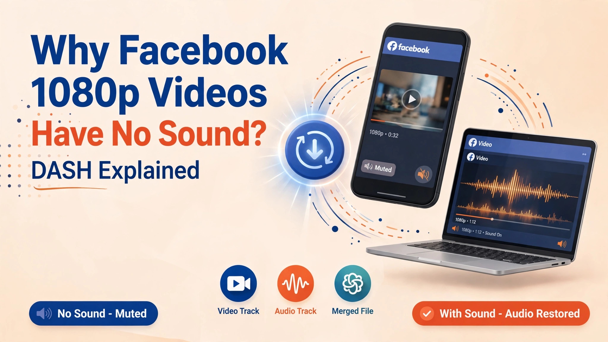 Why Do Facebook Videos Download Without Sound? (DASH Muxing Explained & Fix)