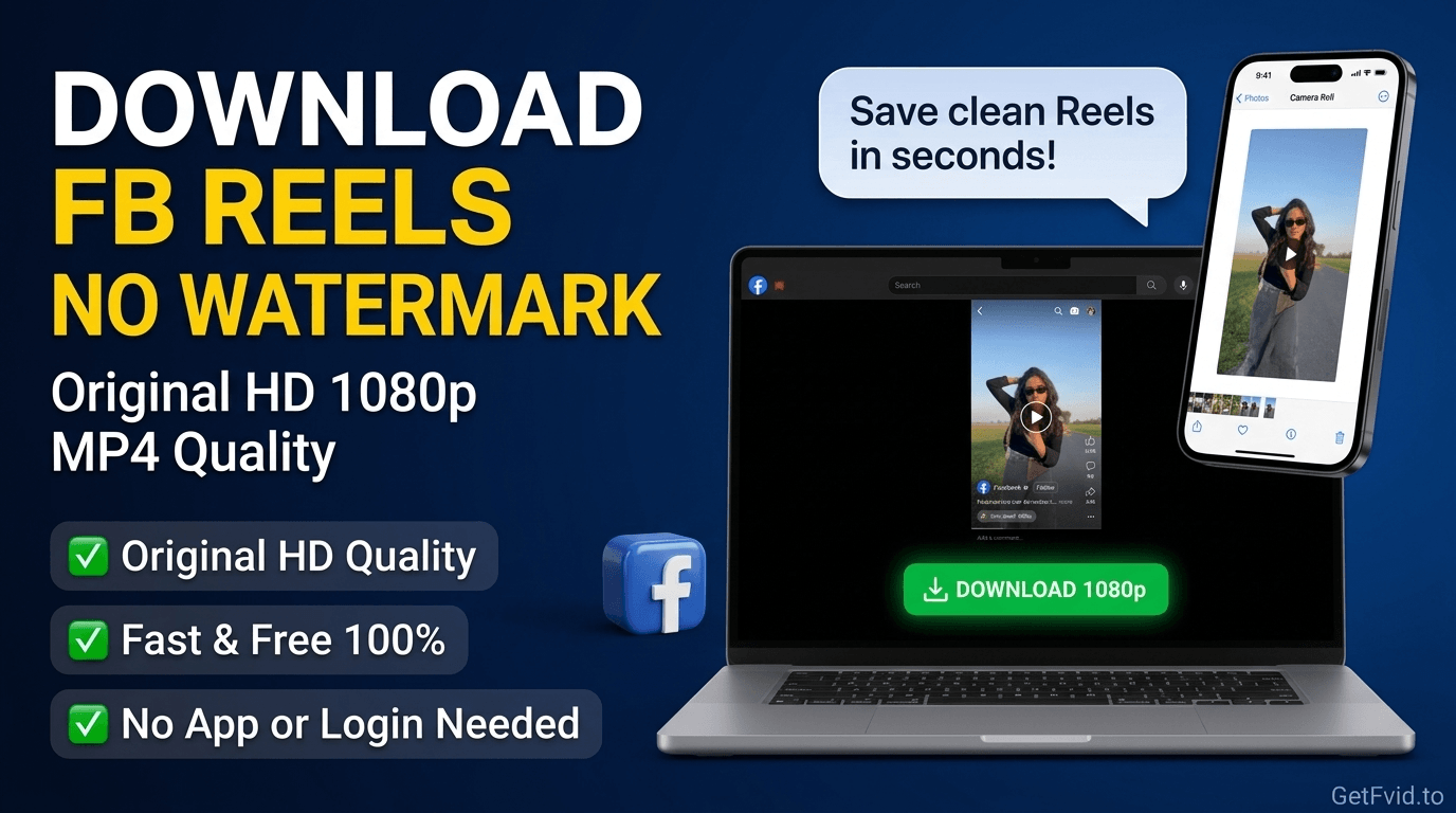 How to Download Facebook Reels in 1080p Without Watermark (iPhone, Android & PC)