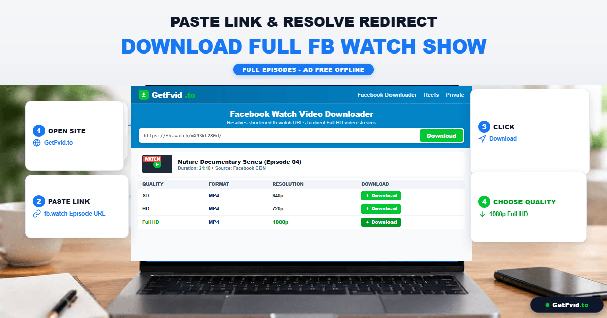 Step 2 - Paste Link and Save Full Episode